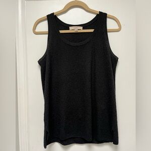 LOFT Black Sleeveless Knit Tank